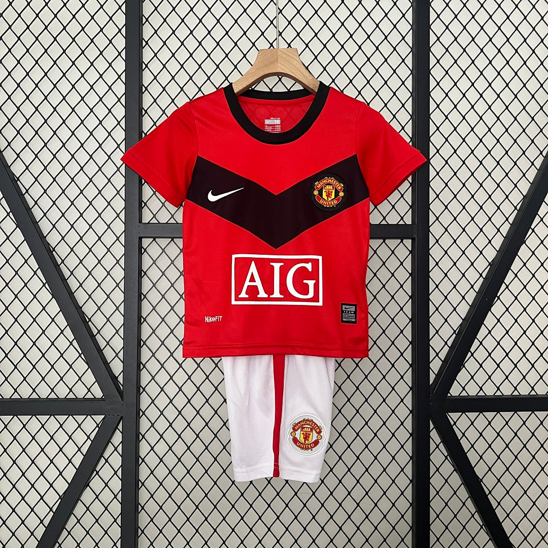 Conjunto Niños Manchester United Local 09/10 - frente