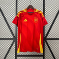 Camiseta España Local Roja y Burdeos 2024 - frente