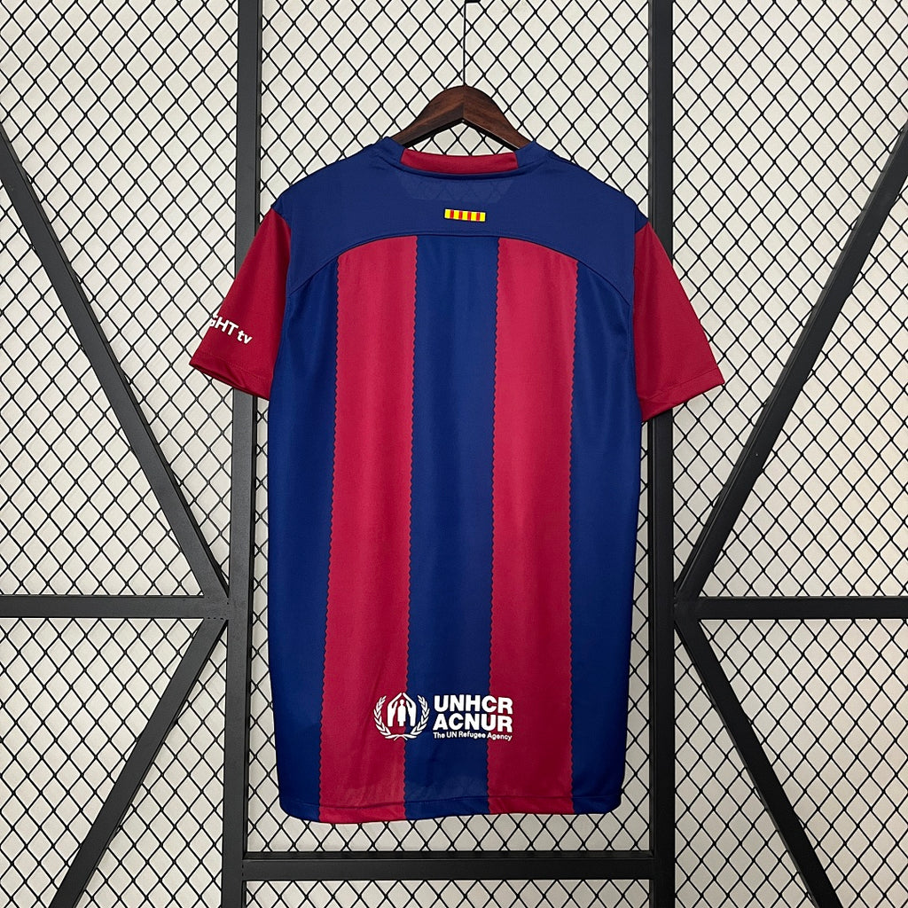 Camiseta FC Barcelona Local Azul Marino y Roja 2023/24 - espalda