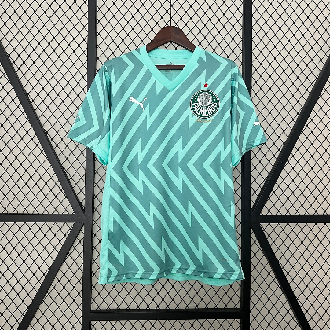 Camiseta Palmeiras Portero Turquesa y Gris 2024/25 - frente