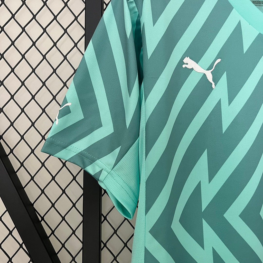 Camiseta Palmeiras Portero Verde y Gris 2024/25 - espalda