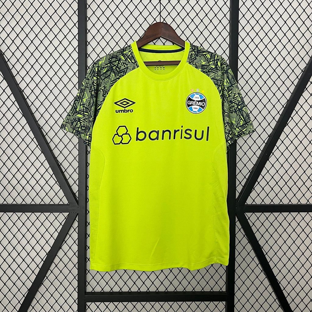 Camiseta Grêmio Portero Verde y Gris 2024/25 - frente