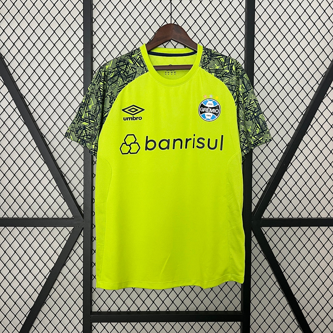 Camiseta Grêmio Portero Verde y Gris 2024/25 - frente