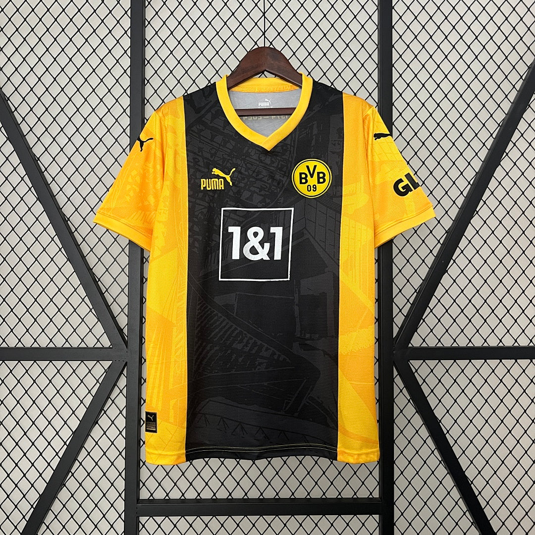 Camiseta Borussia Dortmund Negra y Amarilla Edición Especial 2024/25 - frente