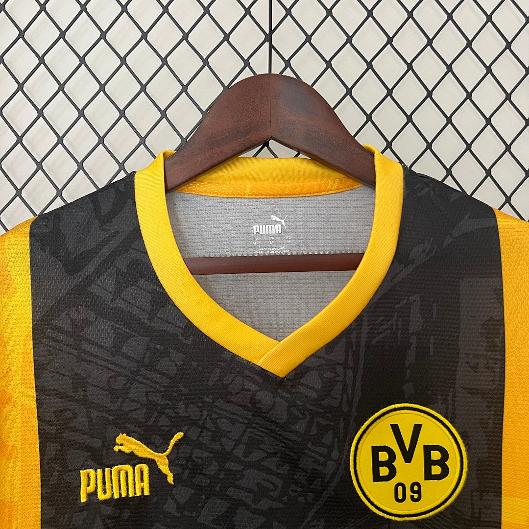 Camiseta Borussia Dortmund Amarilla y Negra Edición Especial 2024/25 - espalda