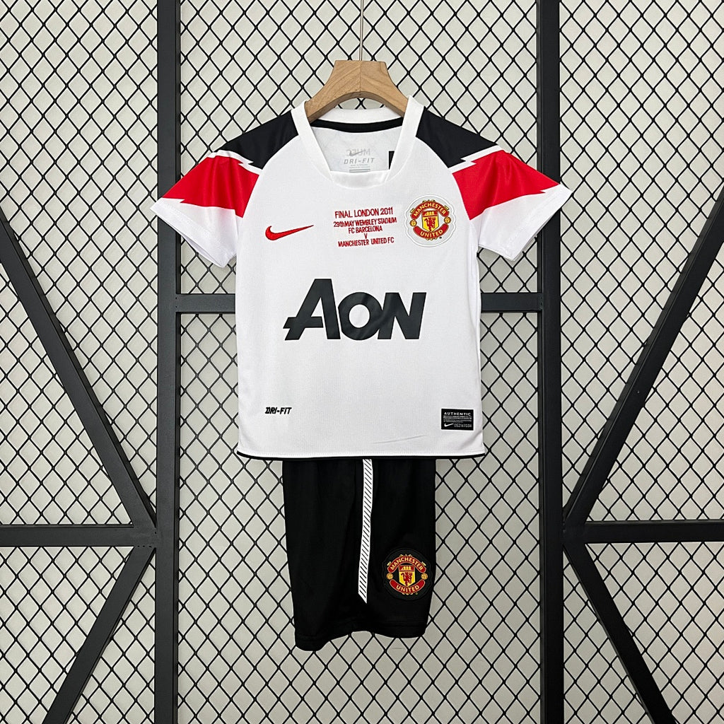 Conjunto Niños Manchester United Visita Champions League 10/11 - frente