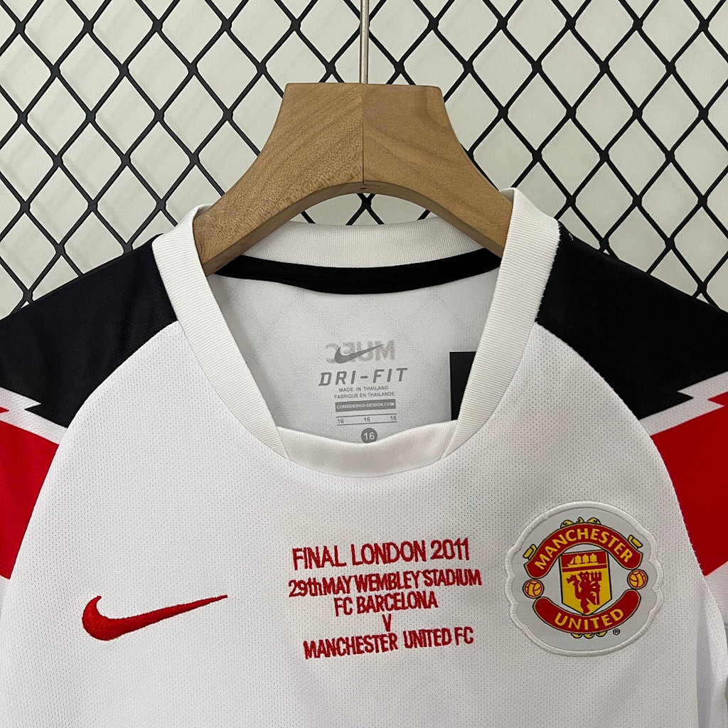 Conjunto Niños Manchester United Visita Champions League 10/11 - espalda