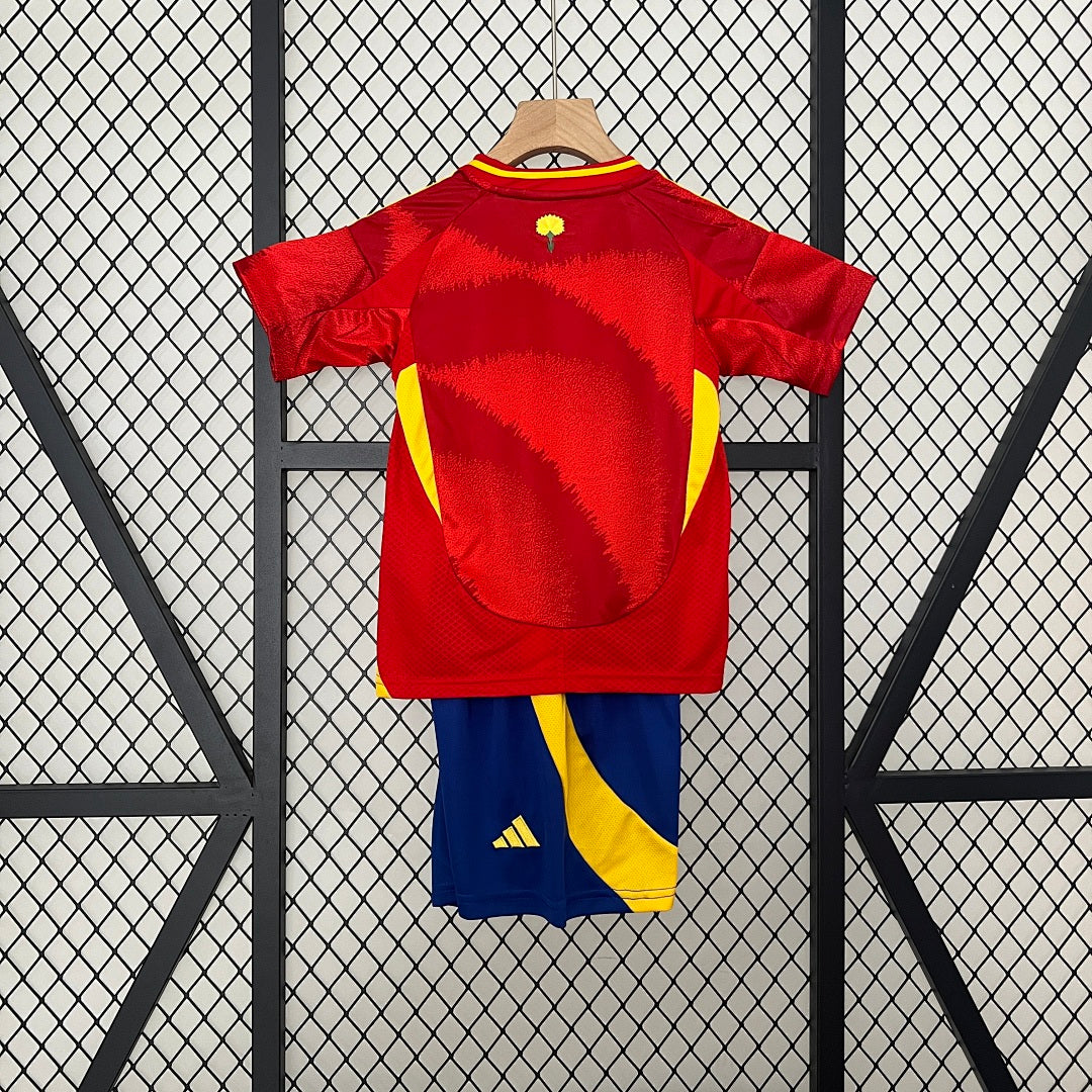 Conjunto Niños España Local Amarilla y Roja 2024 - espalda