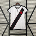 Camiseta Vasco da Gama Visita Blanca y Negra 2024/25 Mujer - frente