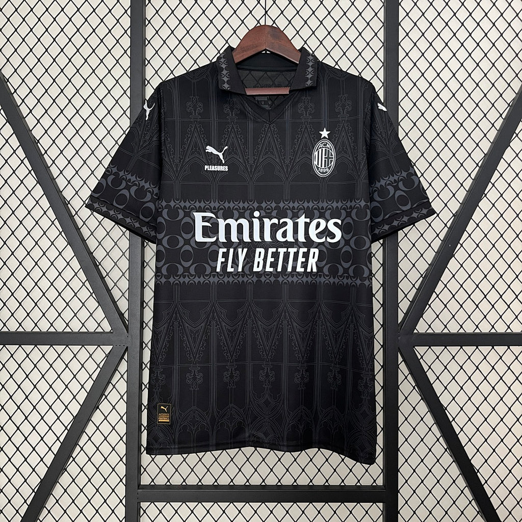 Camiseta AC Milan Negra 2023/24 - frente