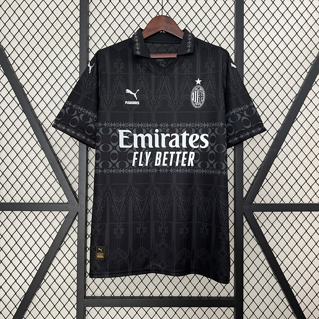 Camiseta AC Milan Negra 2023/24 - frente