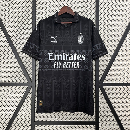 Camiseta AC Milan Negra 2023/24 - frente