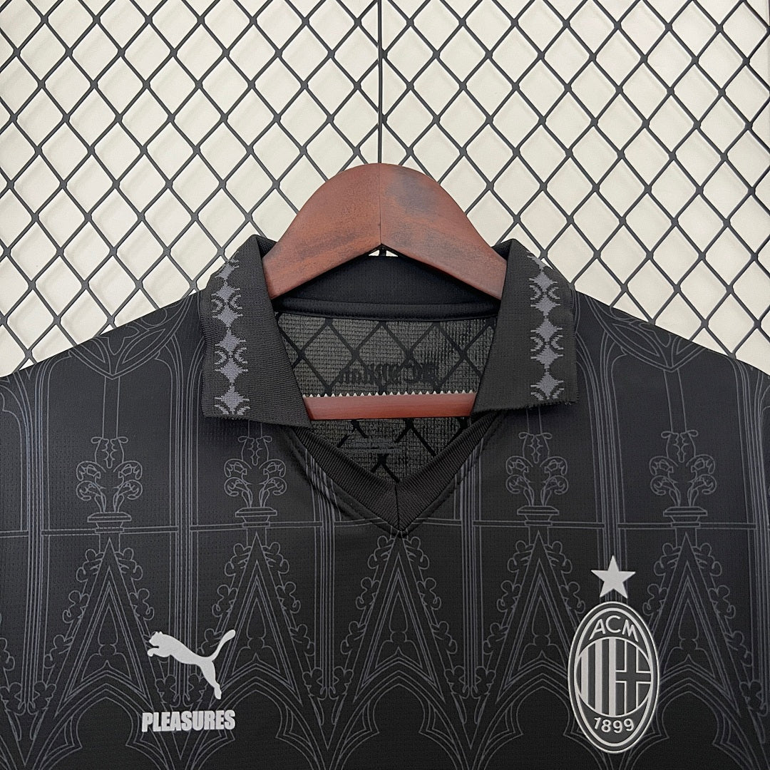 Camiseta AC Milan Negra 2023/24 - espalda