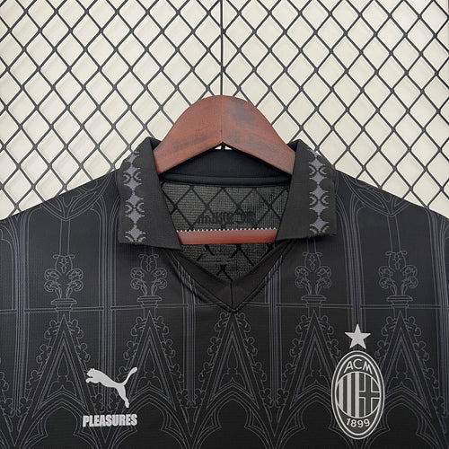 Camiseta AC Milan Negra 2023/24 - espalda