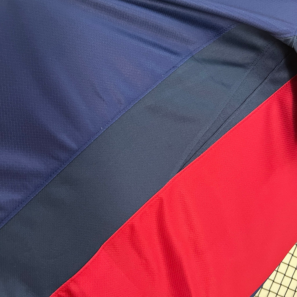 Camiseta FC Barcelona Local Roja y Azul Marino 2024/25 - espalda