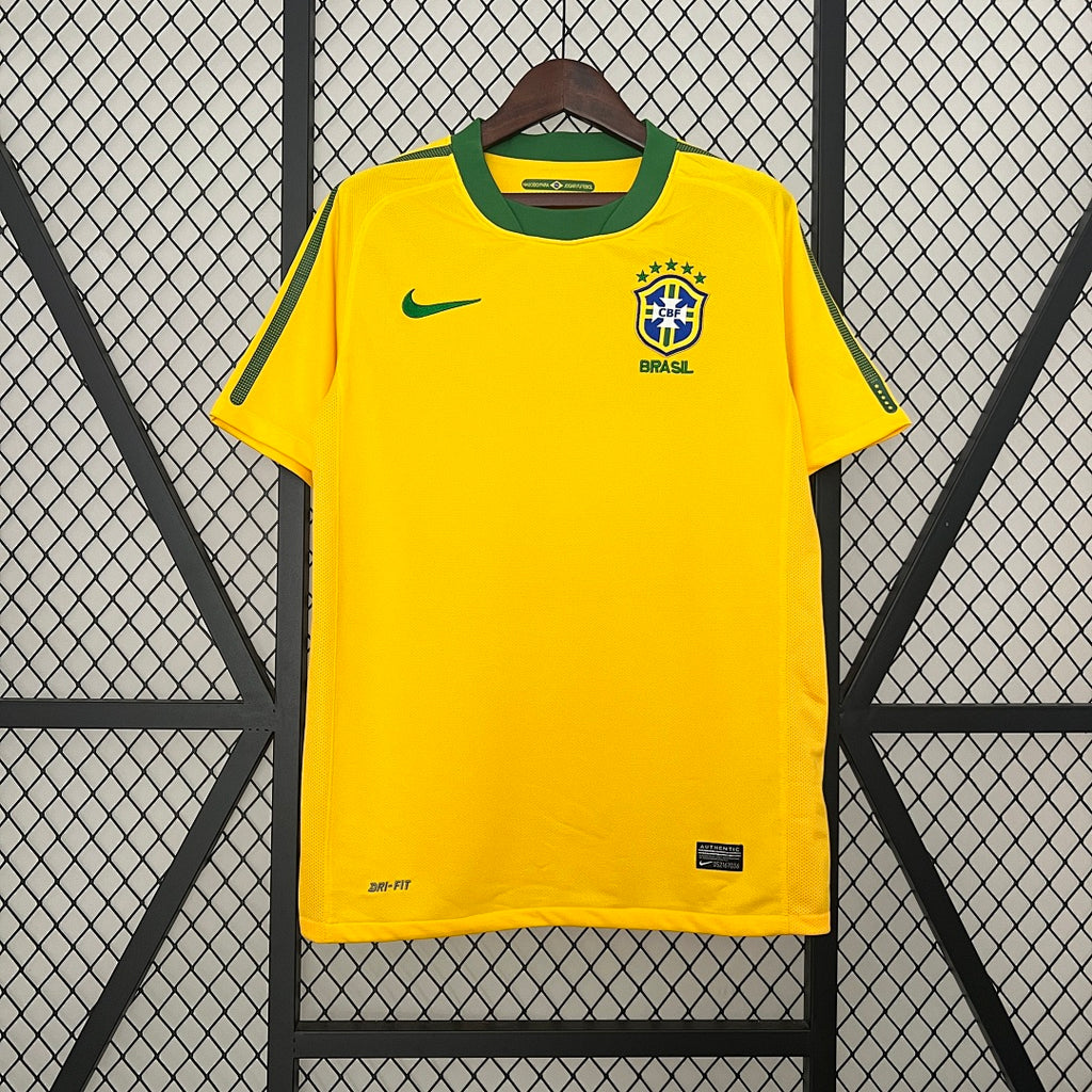 Camiseta Retro Brasil Local 2010 - frente
