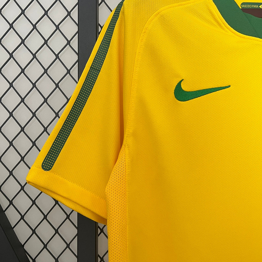 Camiseta Retro Brasil Local 2010 - espalda