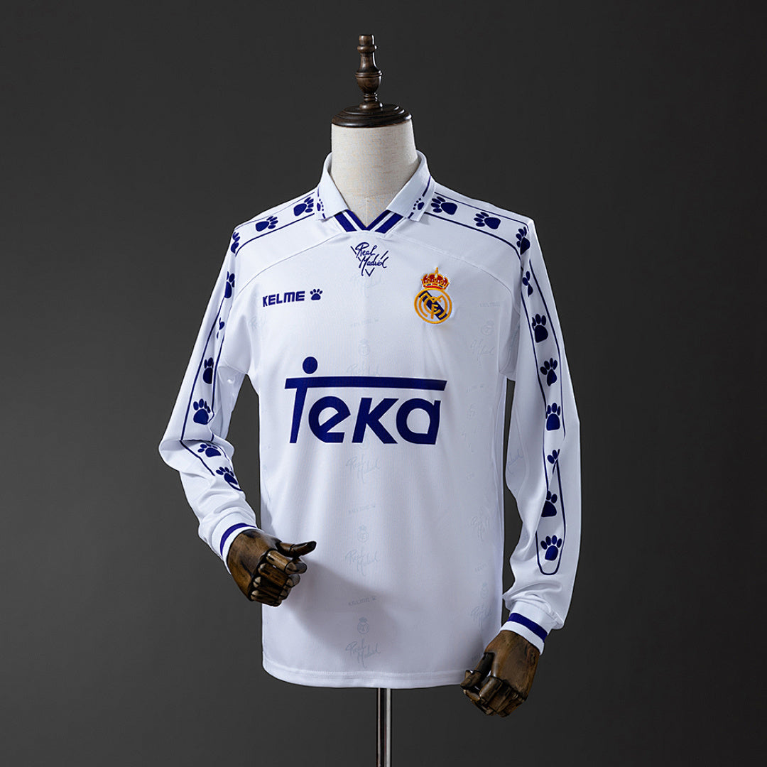 Camiseta Retro Real Madrid Local Manga Larga 94/96 - frente