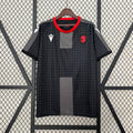 Camiseta Georgia Visita Negra y Gris 2024 - frente
