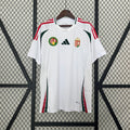 Camiseta Hungría Visita Gris Claro y Negra 2024 - frente