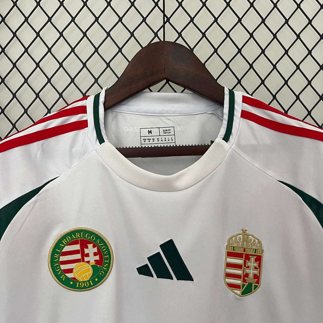Camiseta Hungría Visita Blanca y Negra 2024 - espalda
