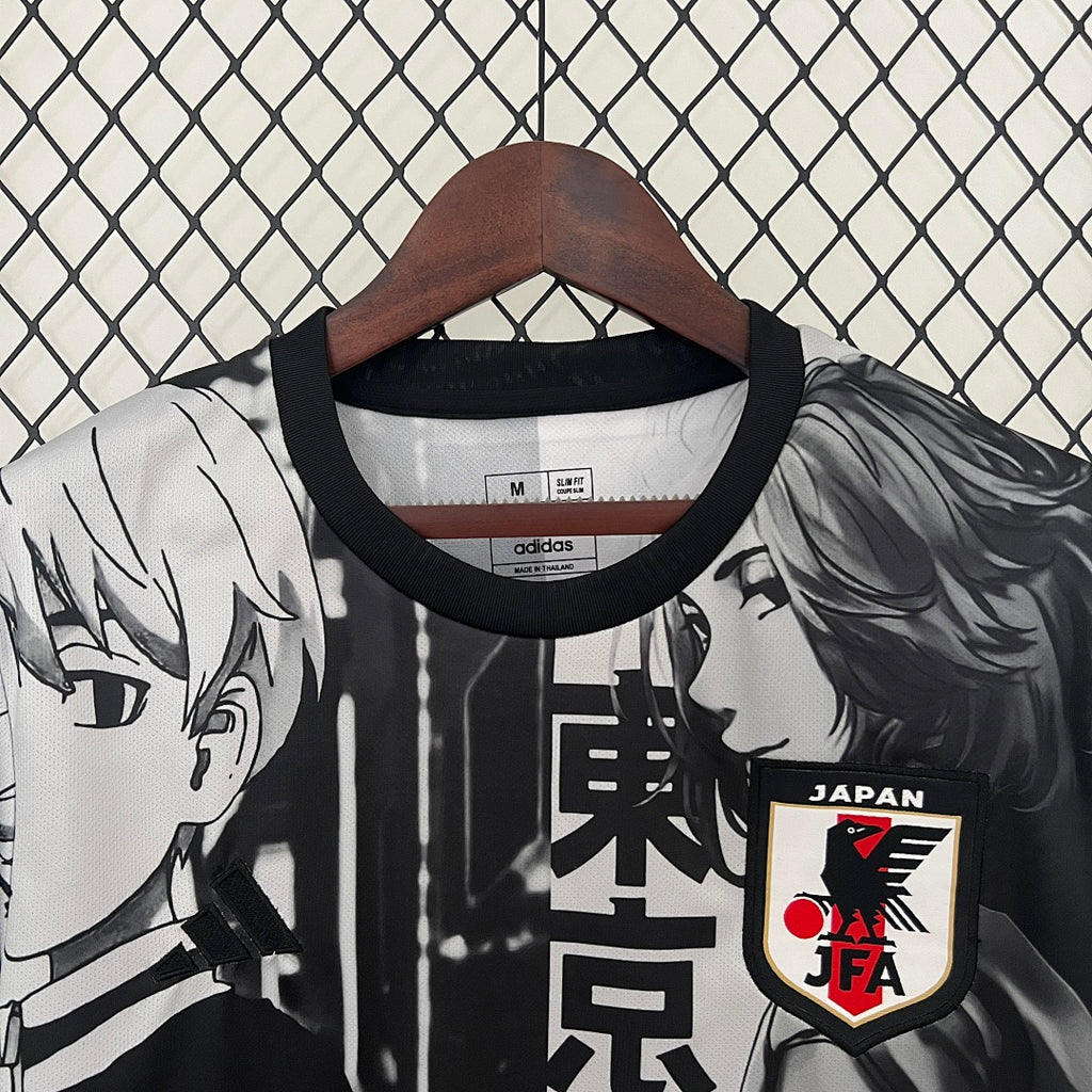 Camiseta Japón Negra y Gris Claro Edición Especial 2024 - espalda