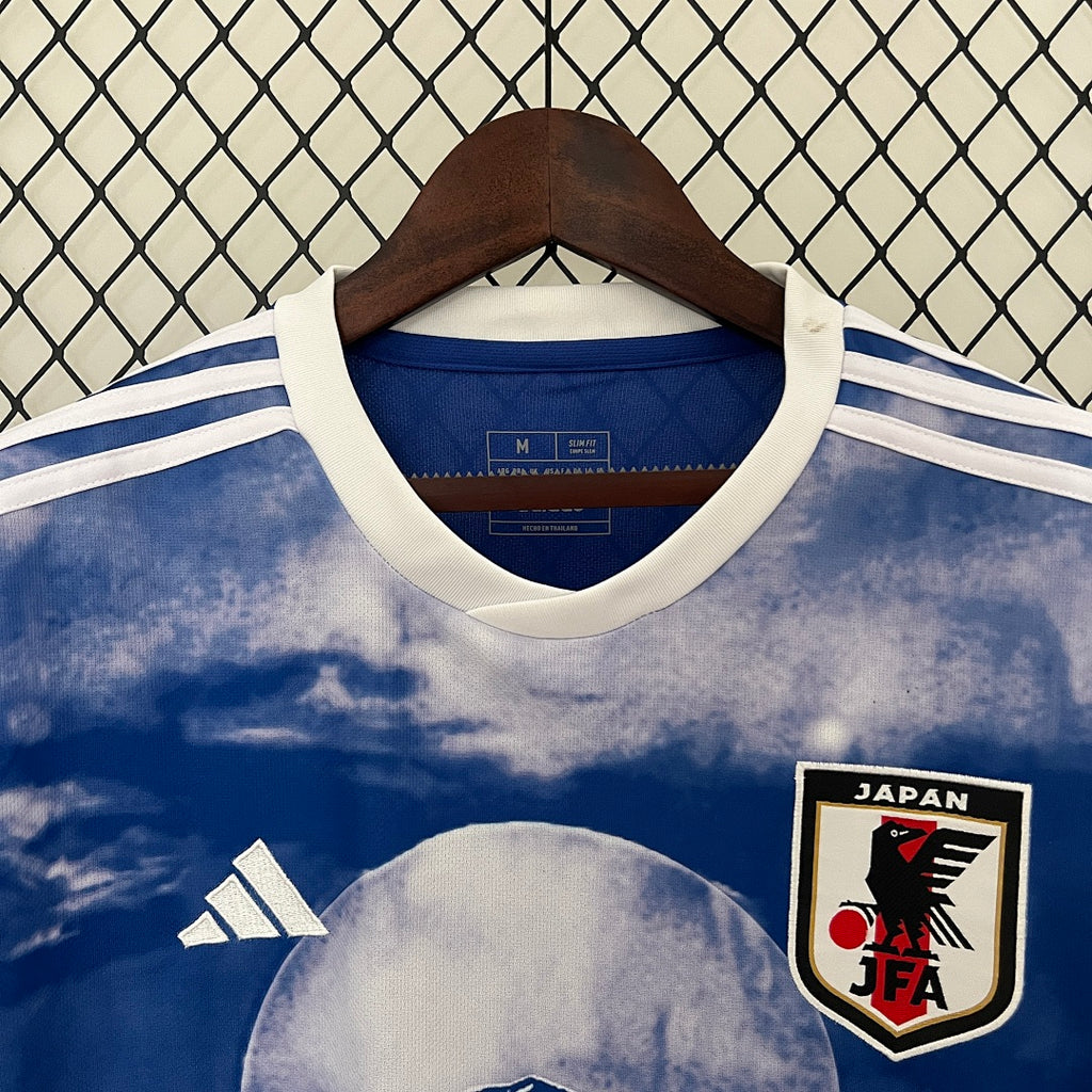 Camiseta Japón Azul Marino y Gris Claro Edición Especial 2024 - espalda