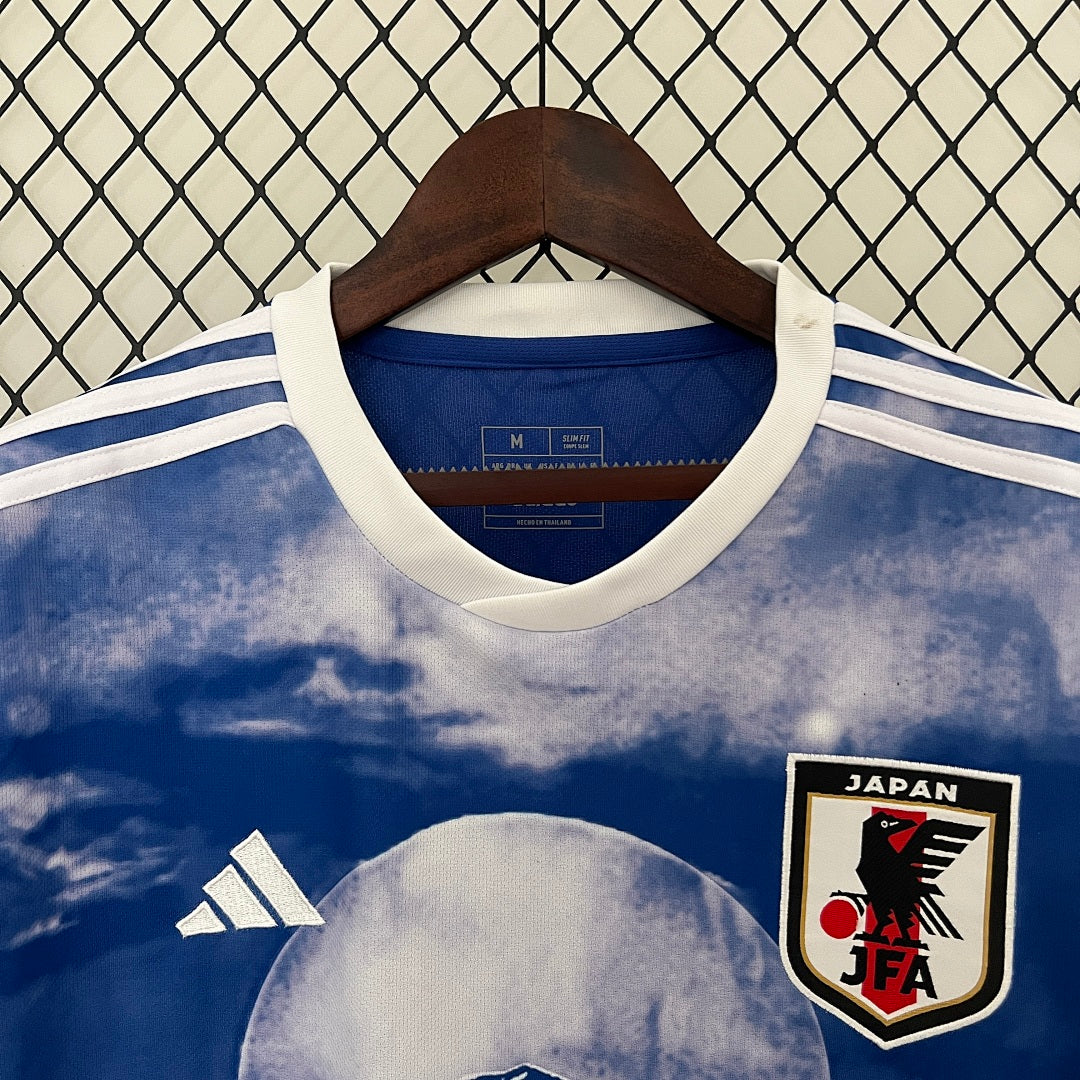 Camiseta Japón Azul Marino y Gris Claro Edición Especial 2024 - espalda