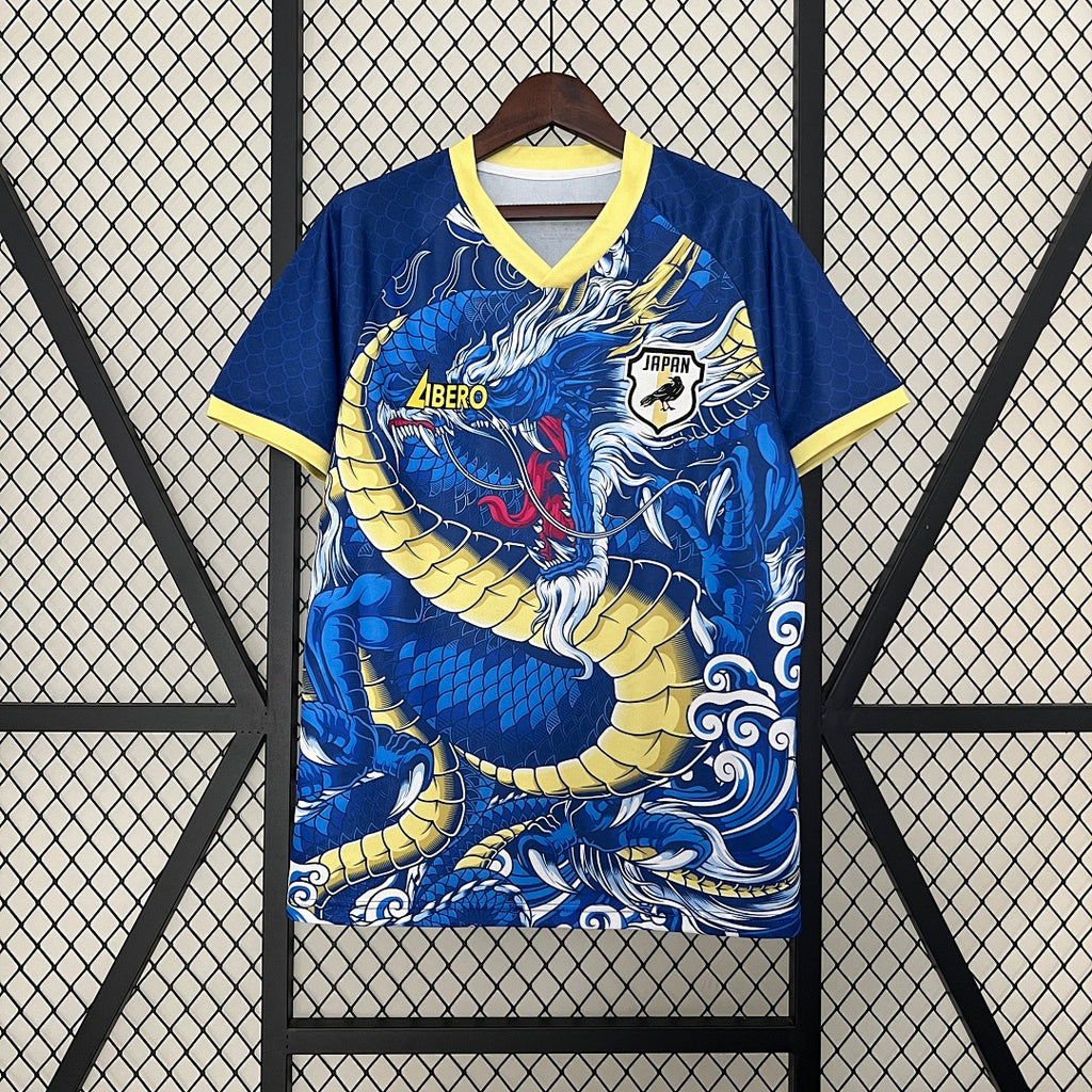 Camiseta Japón Azul Marino y Amarilla Edición Especial 2024 - frente