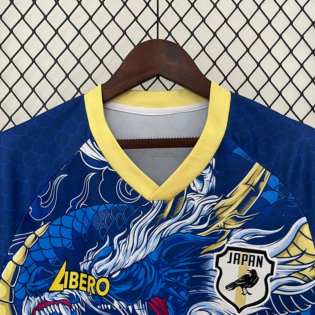 Camiseta Japón Azul Marino y Amarilla Edición Especial 2024 - espalda