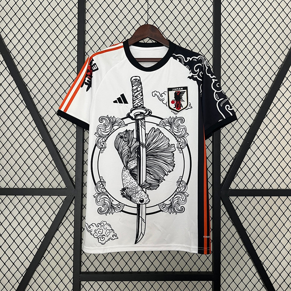 Camiseta Japón Blanca y Negra Edición Especial 2024 - frente