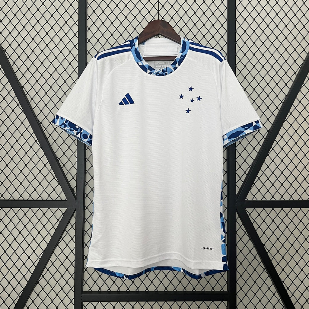 Camiseta Cruzeiro Visita Con Sponsors 2024/25 - frente