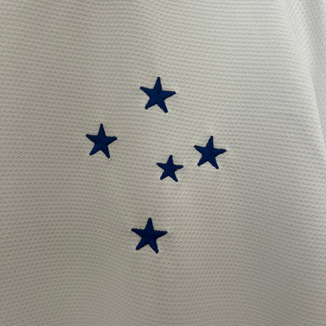 Camiseta Cruzeiro Visita Con Sponsors 2024/25 - espalda