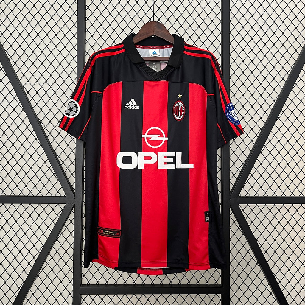 Camiseta Retro AC Milan Local 00/01 - frente