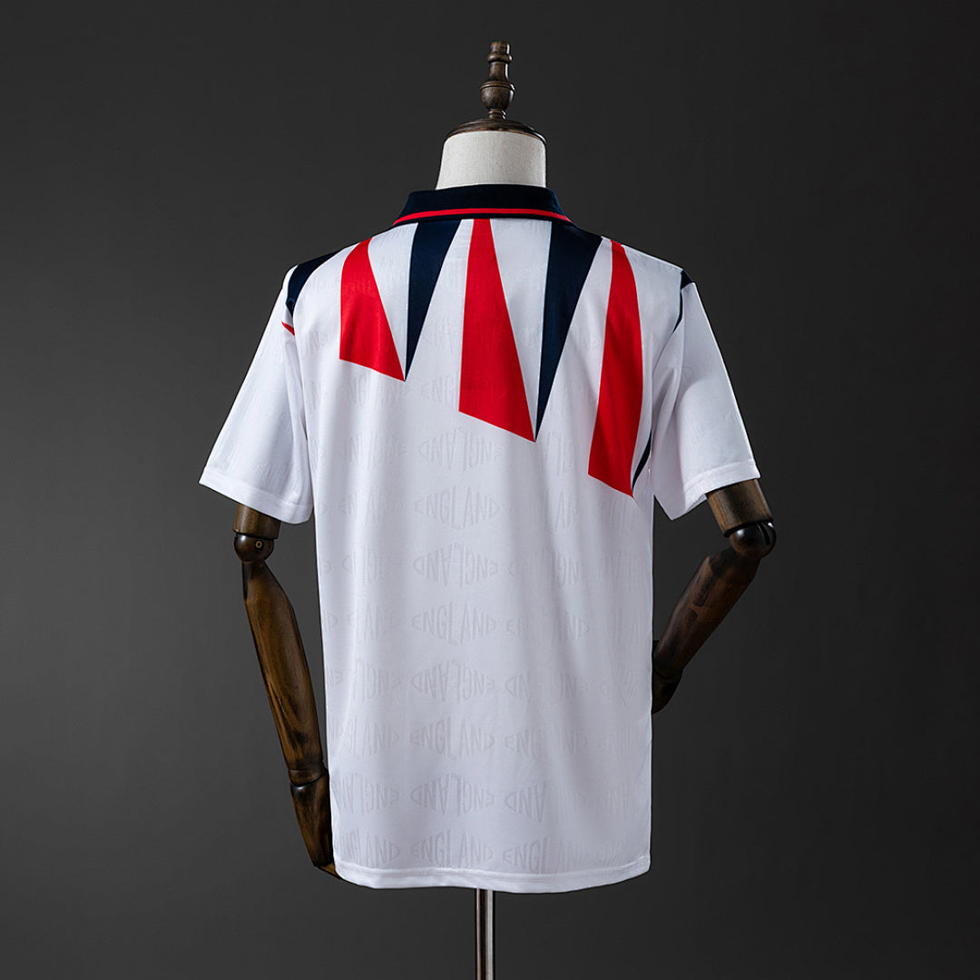 Camiseta Retro Inglaterra Local 1992 - espalda