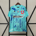 Camiseta U. de Chile Portero Turquesa y Azul 2024/25 - frente