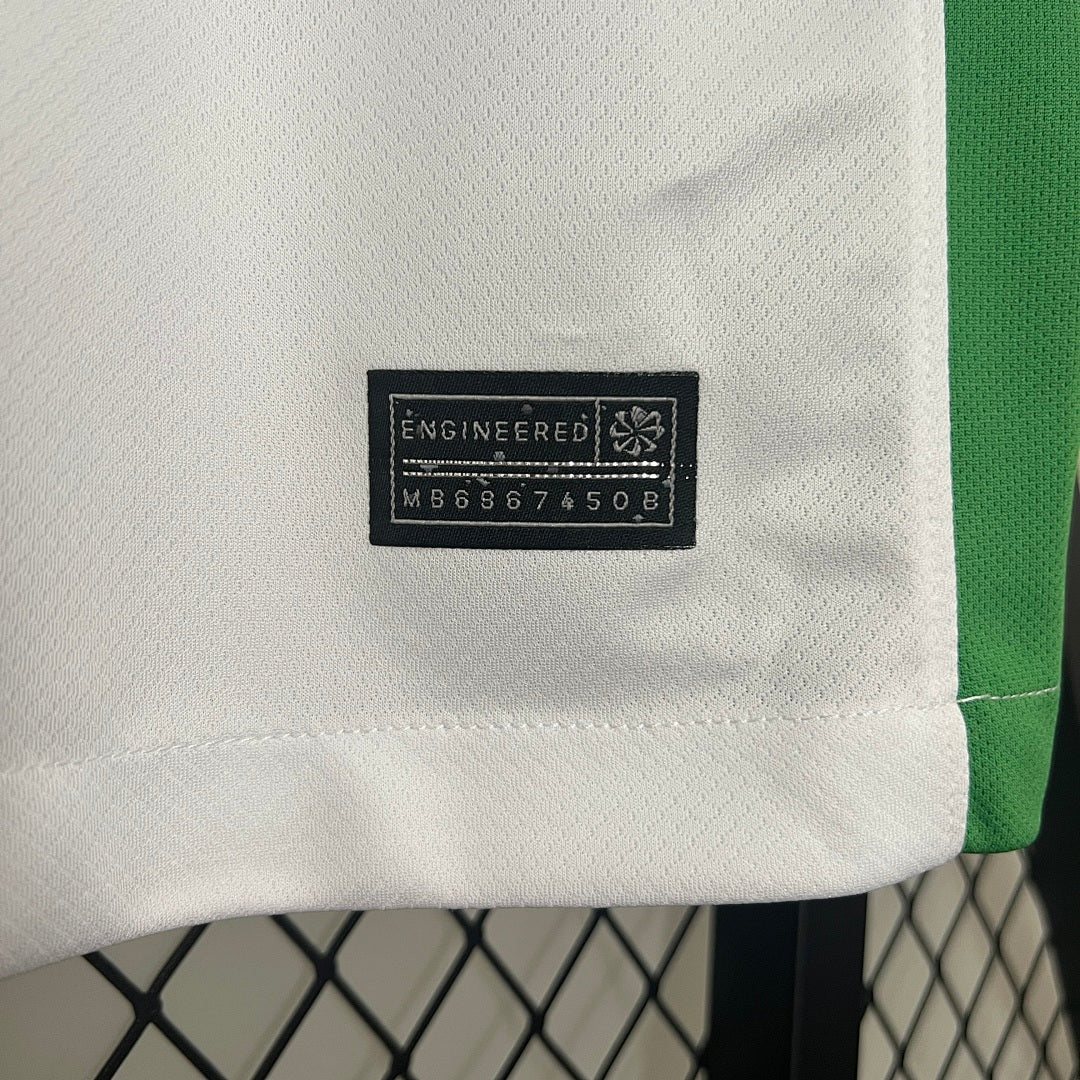 Camiseta Nigeria Local Blanca y Gris 2024 - espalda