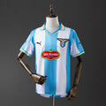 Camiseta Retro Lazio Local Gris y Celeste 99/00 - frente