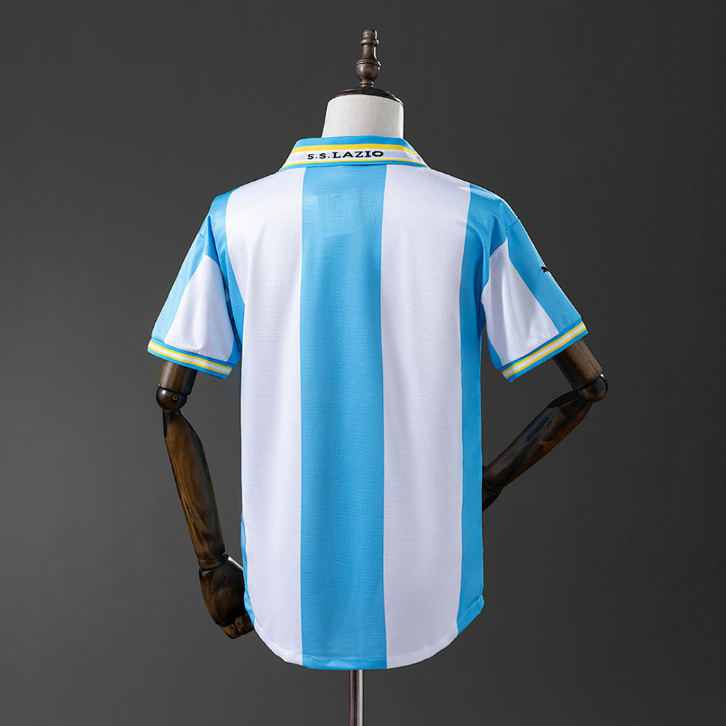 Camiseta Retro Lazio Local Turquesa y Negra 99/00 - espalda
