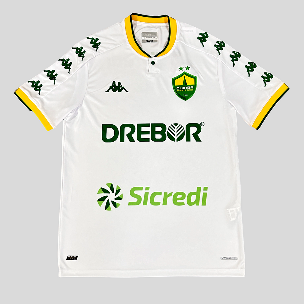 Camiseta Cuiabá Visita Blanca y Verde Oscuro 2024/25 - frente
