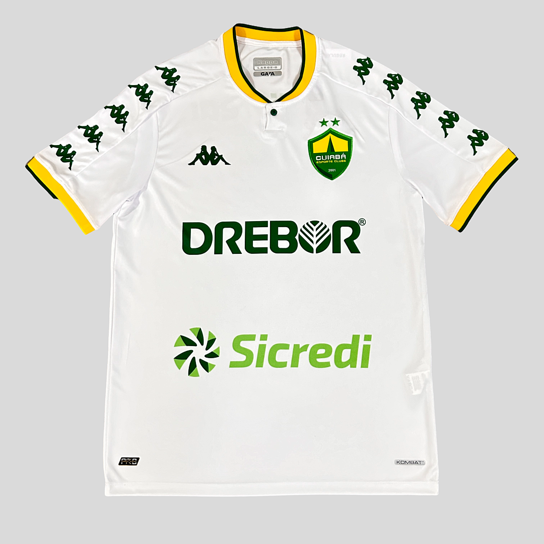 Camiseta Cuiabá Visita Blanca y Verde Oscuro 2024/25 - frente