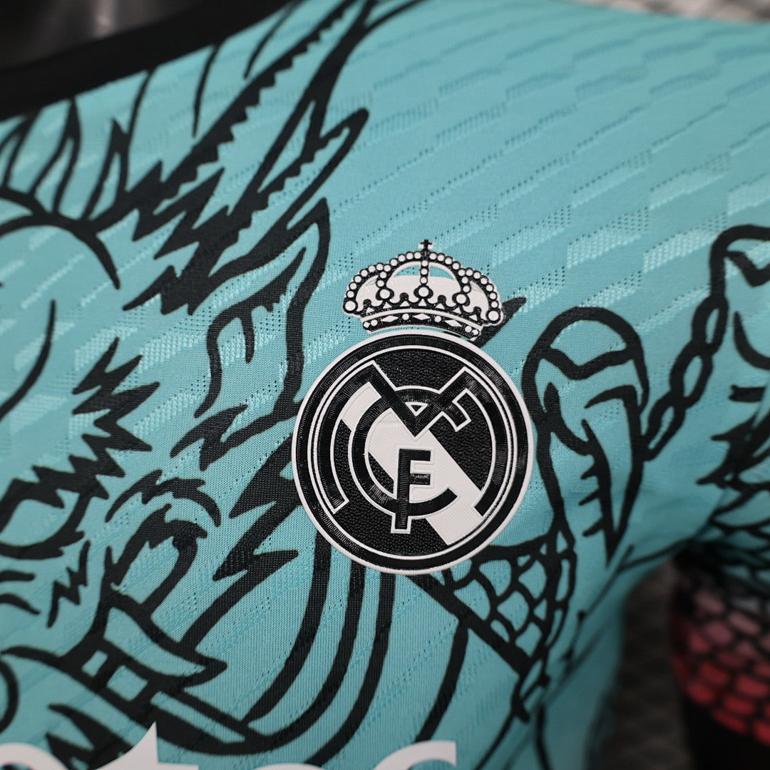 Camiseta Real Madrid Roja y Negra Edición Especial 2024/25 Versión Jugador - espalda