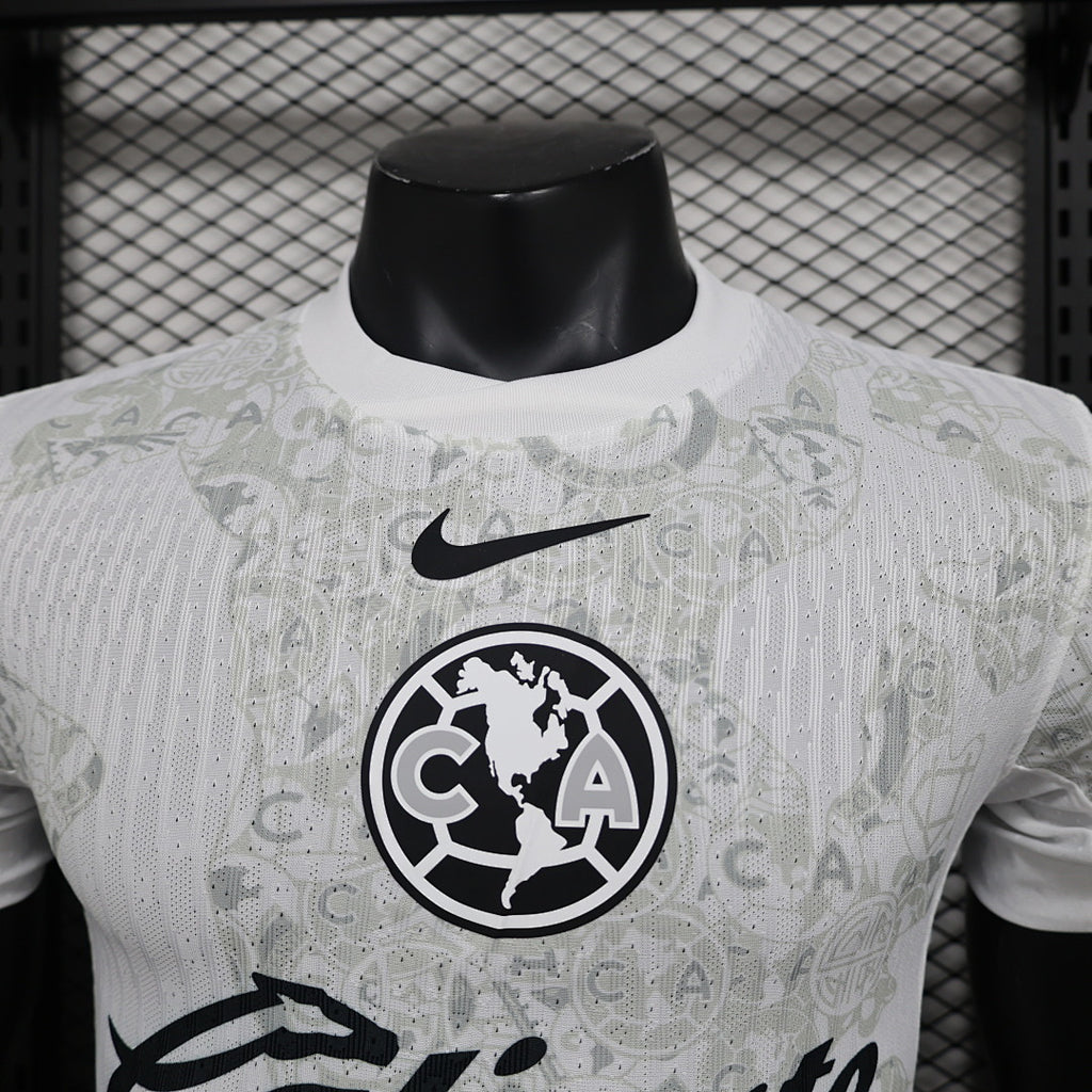 Camiseta Club América Blanca 2024/25 Versión Jugador - espalda