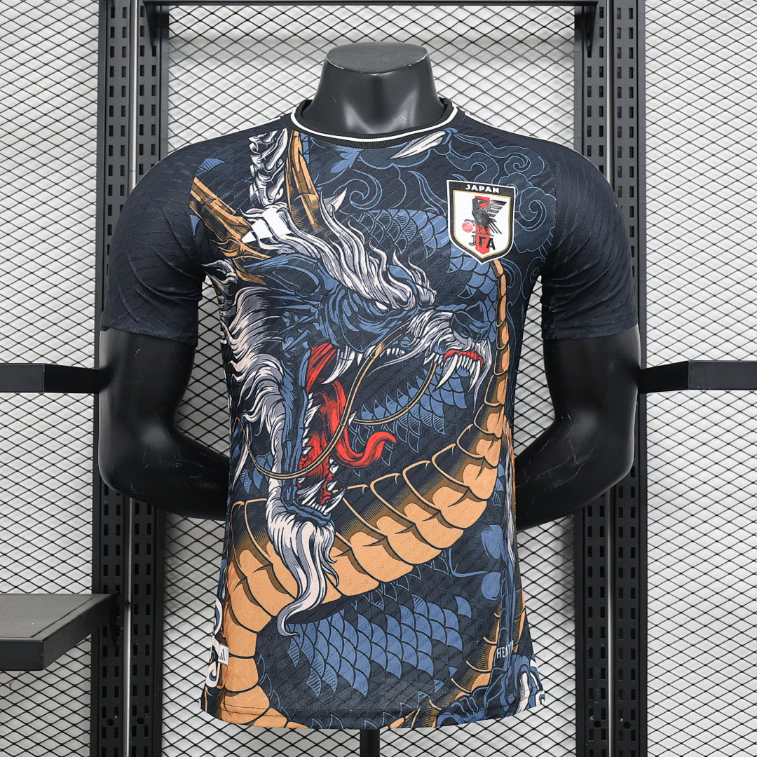 Camiseta Japón Azul Marino y Gris Edición Especial 2024 Versión Jugador - frente