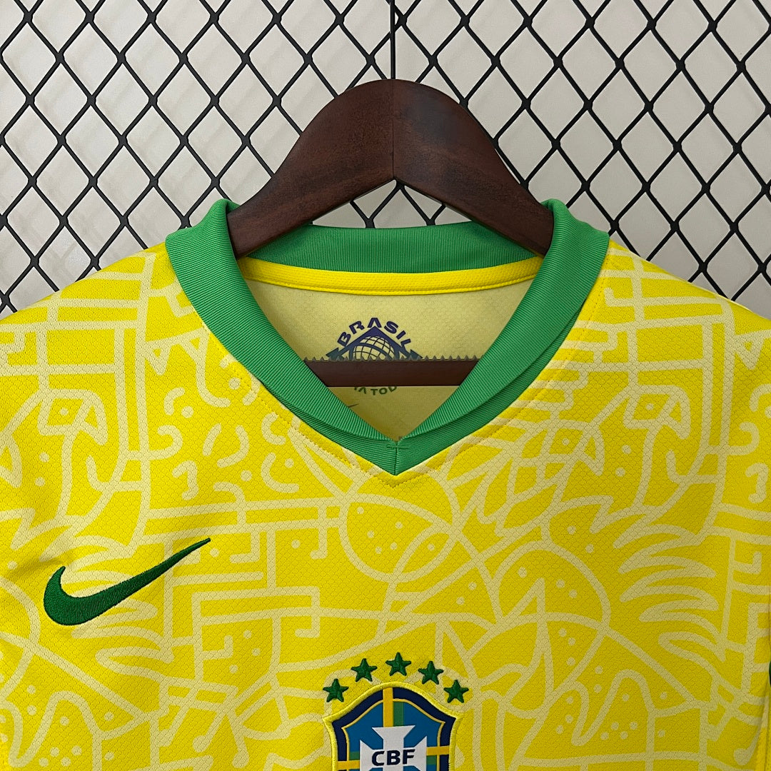 Camiseta Brasil Local 2024 Mujer - espalda