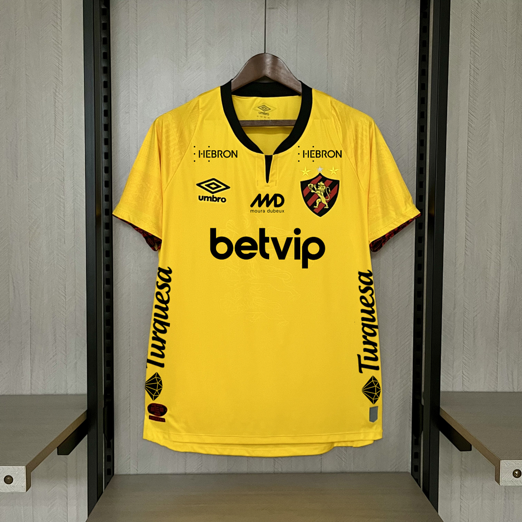 Camiseta Sport Recife Visita Con Sponsors 2024/25 - espalda