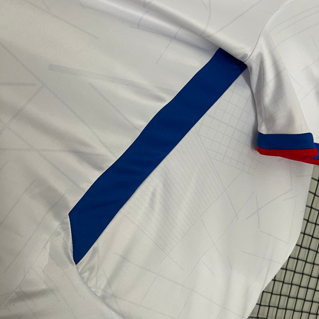 Camiseta Rangers Visita Gris Claro y Negra 2024/25 - espalda