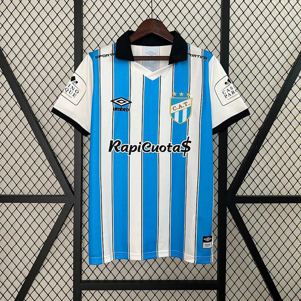 Camiseta Turkmenistán Local Blanca y Azul 2024/25 - frente