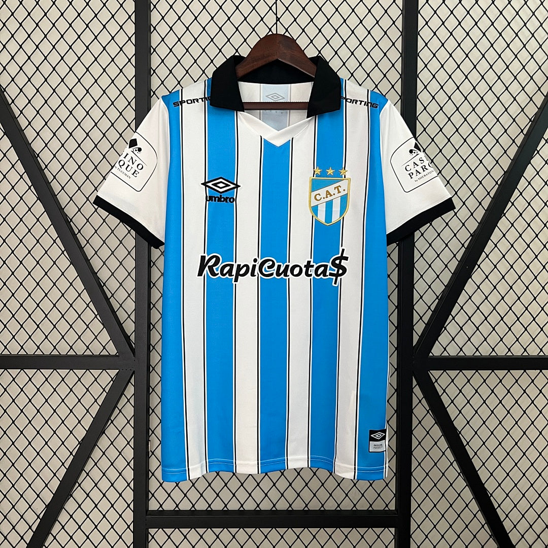 Camiseta Turkmenistán Local Blanca y Azul 2024/25 - frente