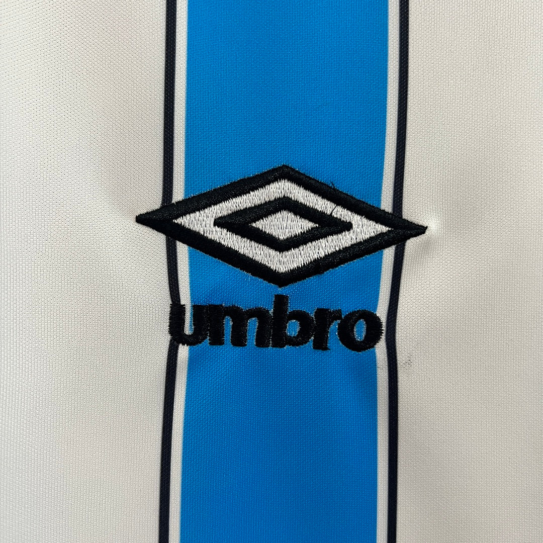 Camiseta Turkmenistán Local Azul y Blanca 2024/25 - espalda
